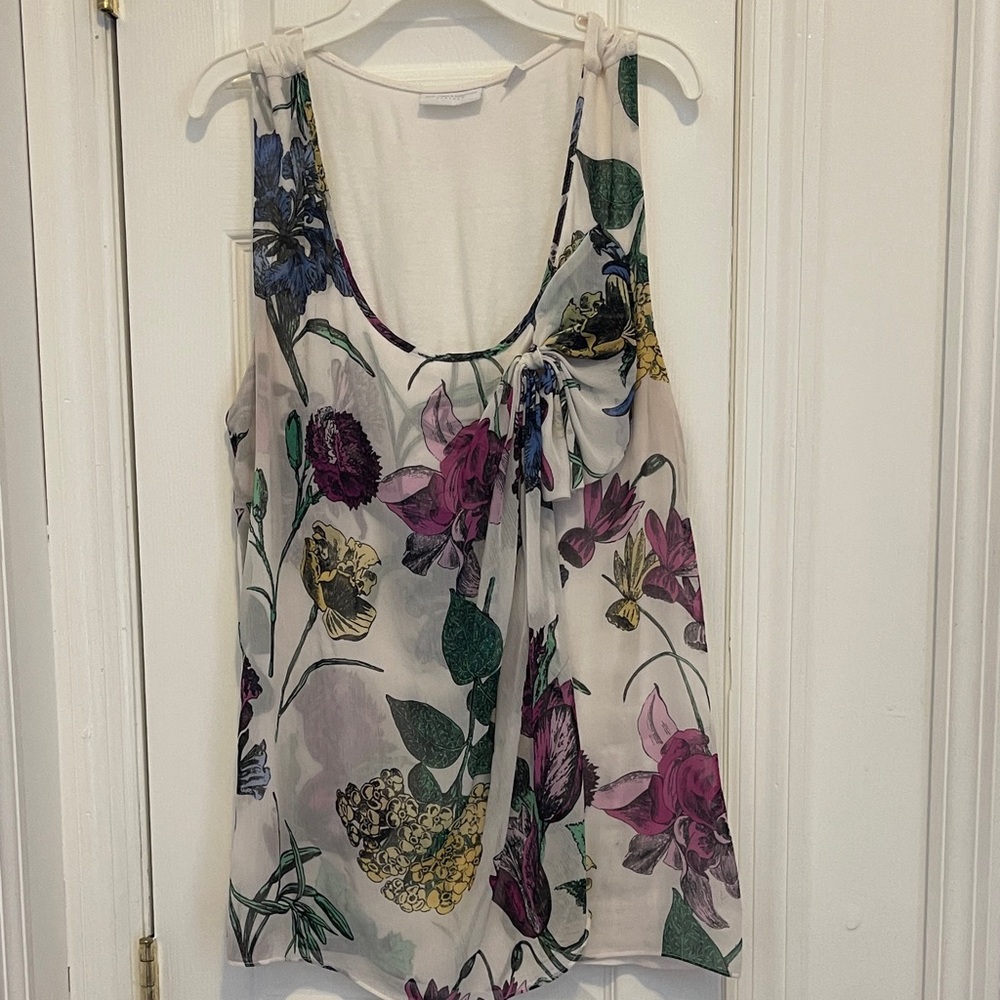 Floral Sleeveless Top with skirt 2 piece set